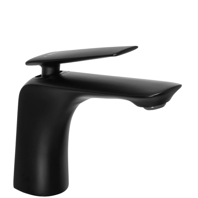 REA JAGER Black Low Washbasin Mixer