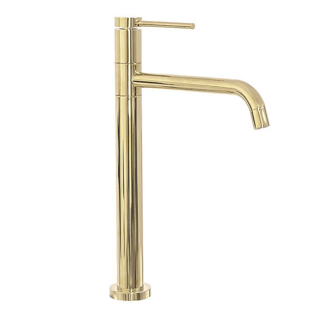 REA LUGANO SLIM Mezclador Lavabo Alto Dorado