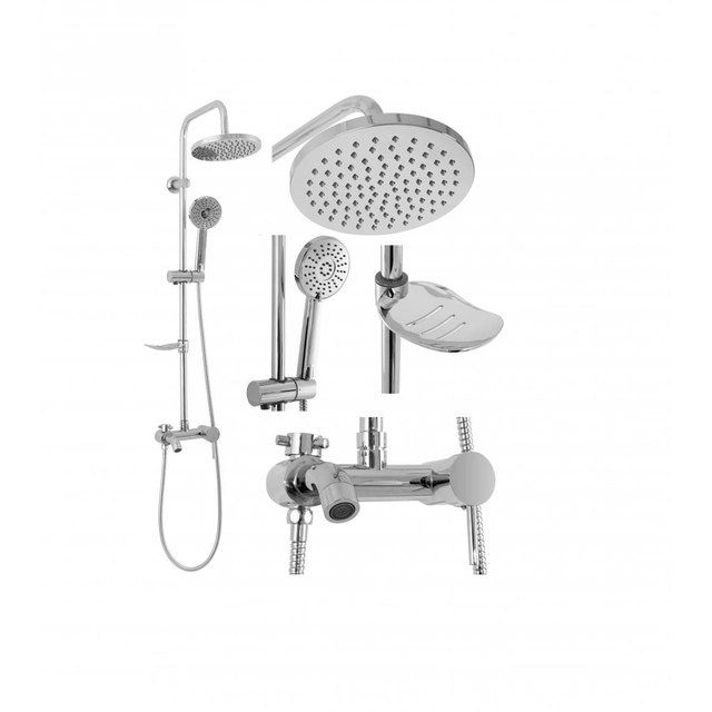 Rea Luis Chrome Shower Set - additional 5% discount with code REA5