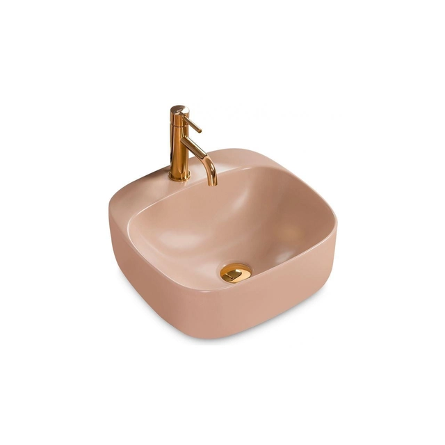 Rea Luiza 42 Beige Mat countertop washbasin - additional 5% DISCOUNT for REA5 code