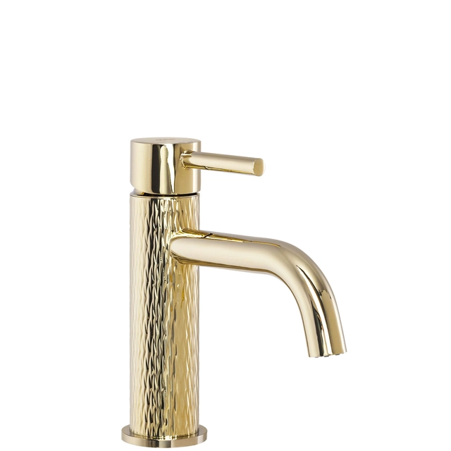 REA LUNGO ART Golden Low Basin mixer