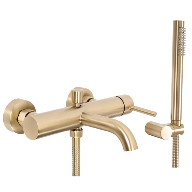 Rea Lungo bathtub faucet, brushed gold