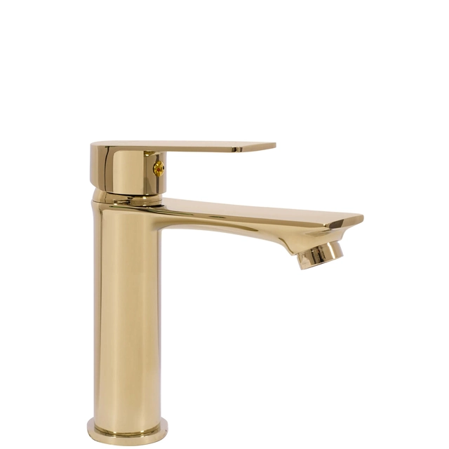 REA MAYSON Golden Low Basin Mixer