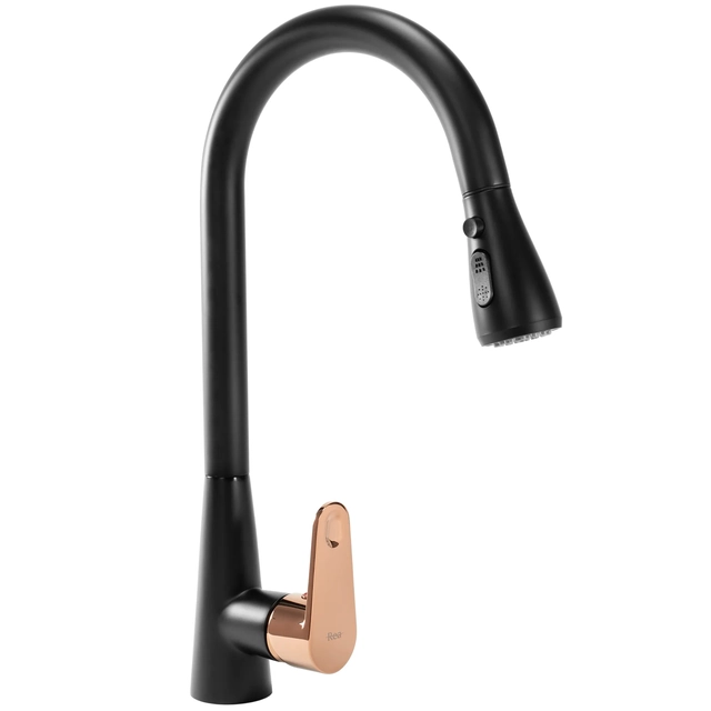 Rea Mild Kitchen Faucet black/rose gold - Additionally 5% discount with code REA5