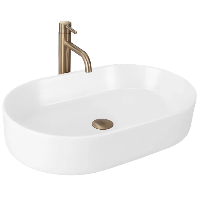 Rea NADIA countertop washbasin 60 WHITE MATT