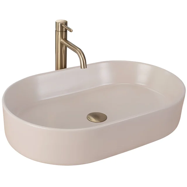 Rea NADIA lavabo da appoggio 60 BEIGE OPACO