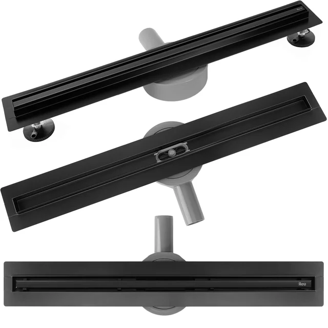 REA Neox Slim pro Drain Linéaire Noir 60