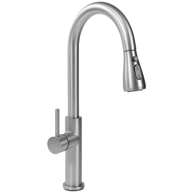 Rea Nest kitchen faucet Brushed Nickel INOX