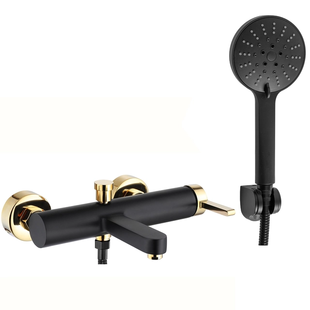 REA Polo black and gold Black Gold bathtub faucet