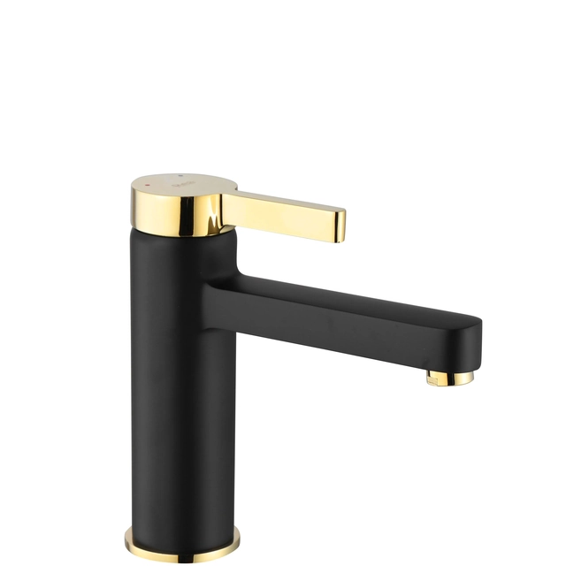 REA POLO Miscelatore Lavabo Basso Oro Nero