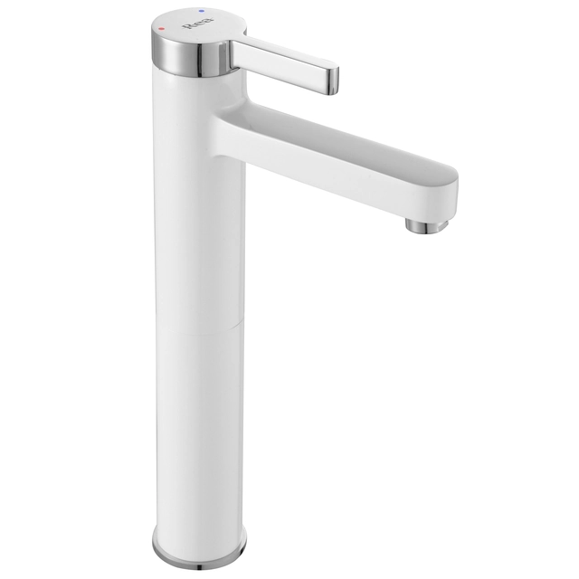 REA POLO Mitigeur Lavabo Blanc-Chrome Haut