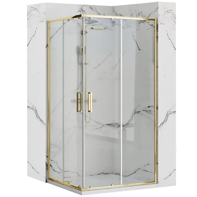 Rea Punto douchecabine 80x100 Goud