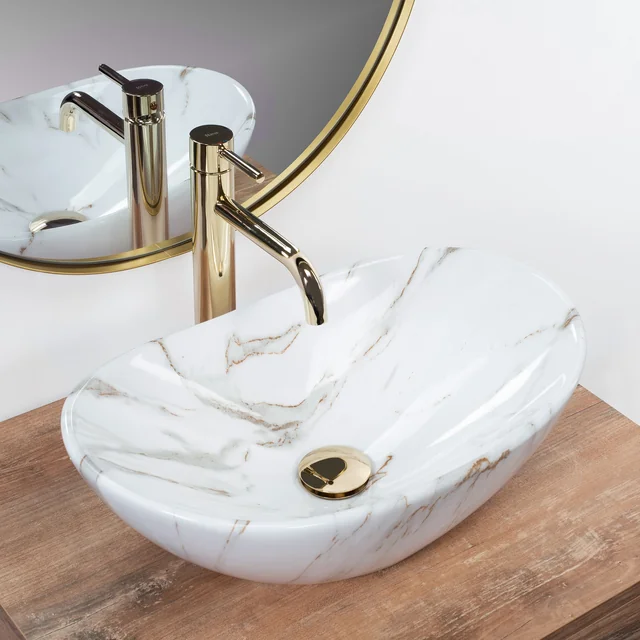 REA Royal Mini Aiax Shiny countertop washbasin