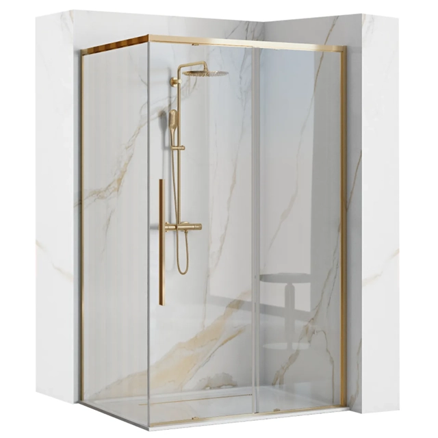 Rea Solar Gold shower cabin 90x90x195 cm - additional 5% DISCOUNT with code REA5