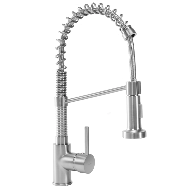 Rea Spring Kitchen Faucet Brushed Nickel INOX