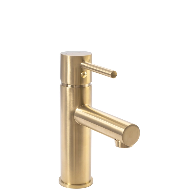 REA TESS basin mixer in brushed gold