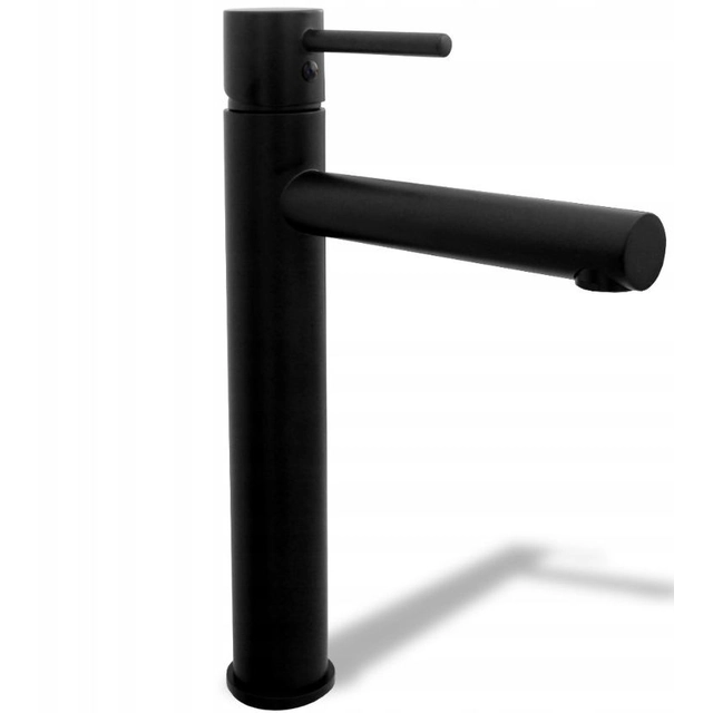 Rea Tess Black tall basin mixer