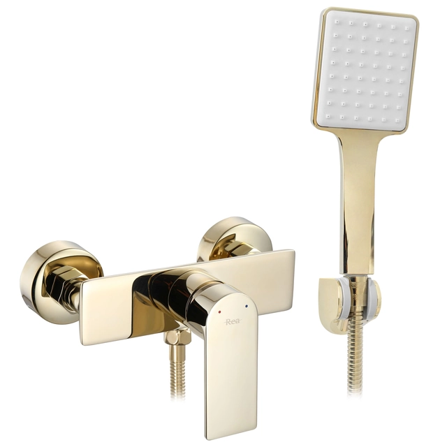 REA URBAN Gold shower faucet with handset