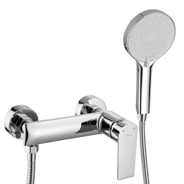 REA Veneta Chrome shower tap with handset