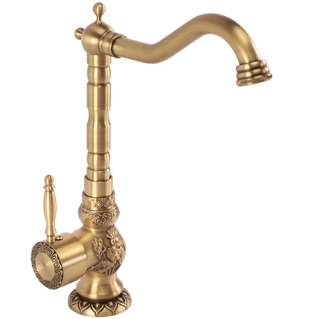 Rea VENICE ANTIQUE BROWN HIGH kitchen washbasin faucet