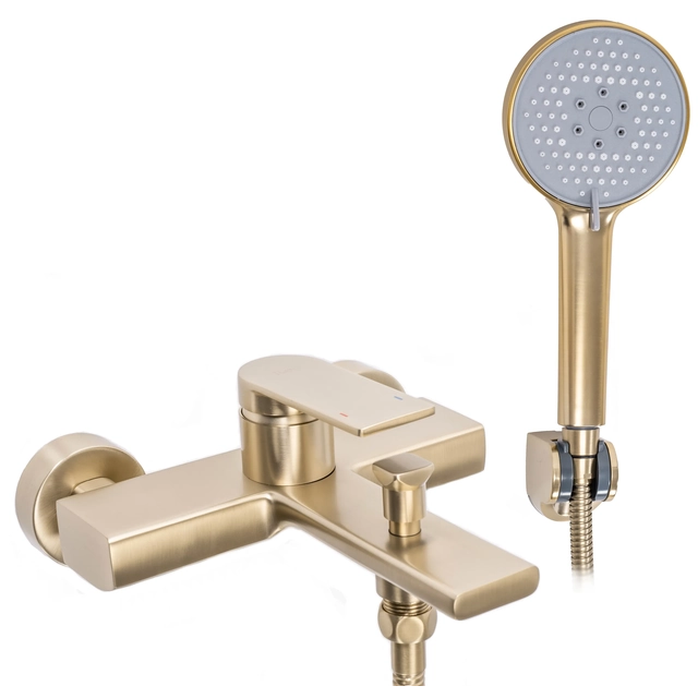 Rea Verso gold brushed bathtub faucet - Additionally 5% discount with code REA5