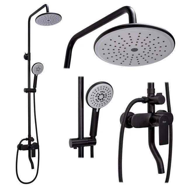 Rea VERSO Shower Set Black