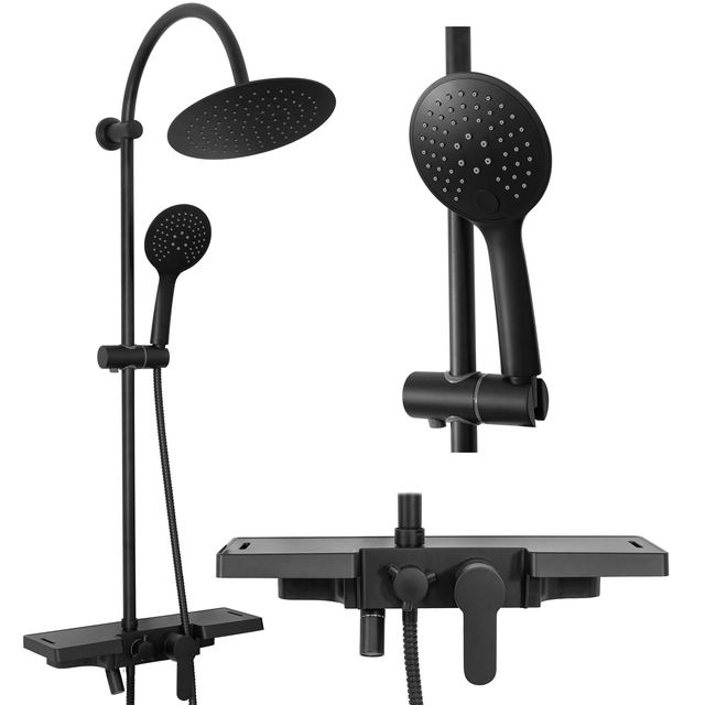 REA Vigo SHOWER Set Black