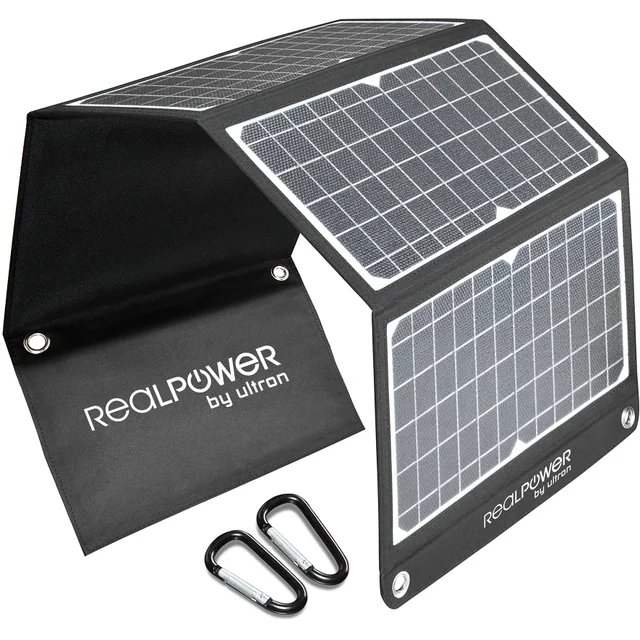 „RealPower“ saulės kolektorių skydelis SP-30E 30 vatų 4 skydas sulankstomas
