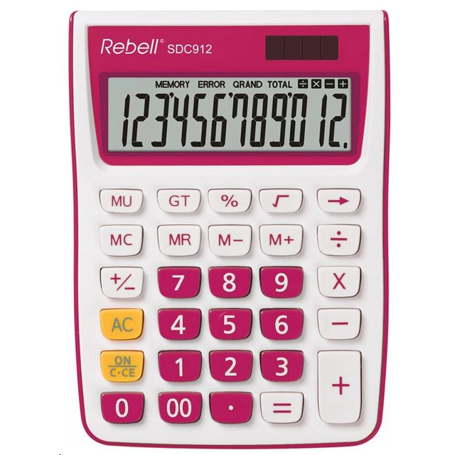 REBELL calculator - SDC912 PK - pink