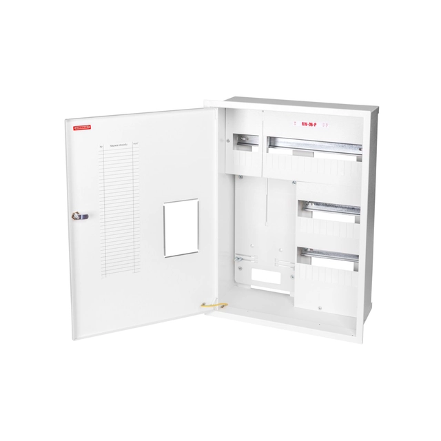 Recess switchgear RW-36-P with a lock and a window, space for 1 meter 3F and 36 type s protection