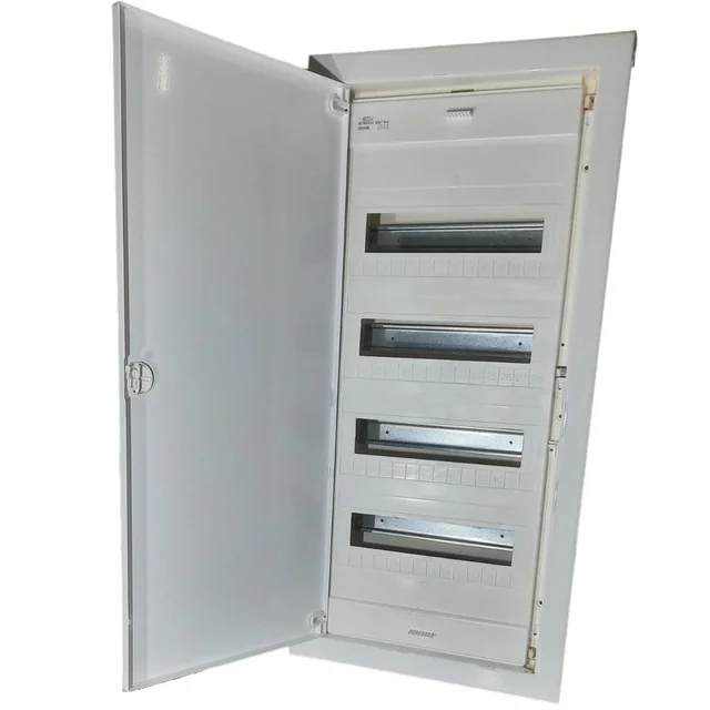 Recessed electrical panel 48+8 ST modules 4 rows with metal door IP40