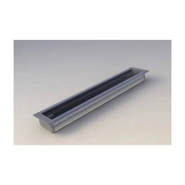 Recessed LED profile A, length 202cm, aluminum, anodized silver