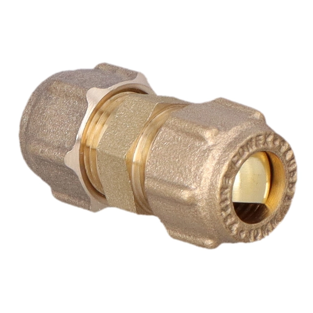 Rechte connector, DZR 10 X 10 CONEx