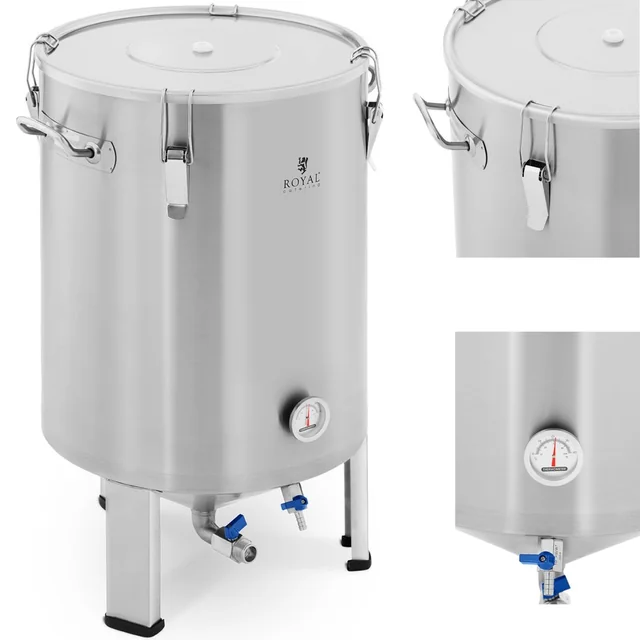 Recipient de fermentare ibric fermentator bere din oțel inoxidabil 60 l