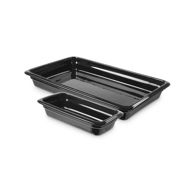 Recipiente de porcelana GN 1/3, preto