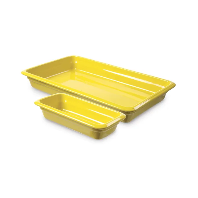 Recipiente de porcelana GN 2/3, amarelo