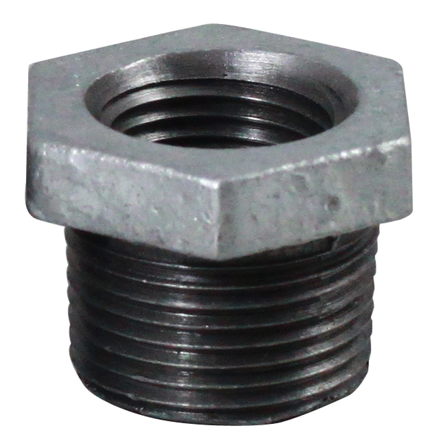 REDUCTOR DE HIERRO FUNDIDO GALVANIZADO ZINC 6/4 X 1/2''