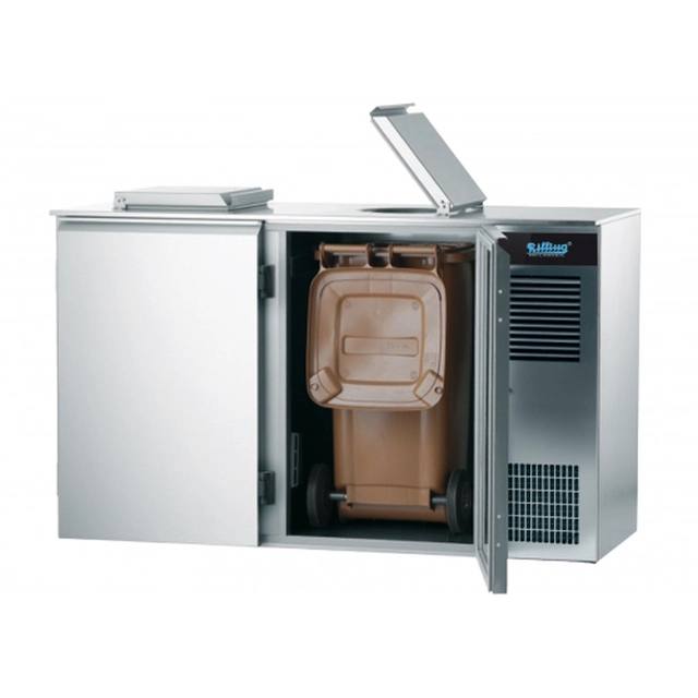 Refrigerador de resíduos para recipientes 2 x 120 l