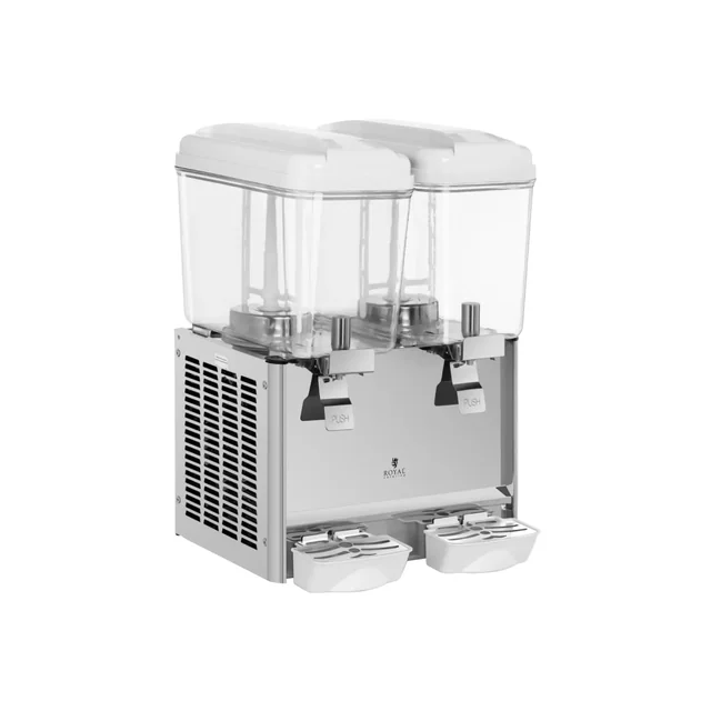 Refrigerated beverage dispenser 2x18 l