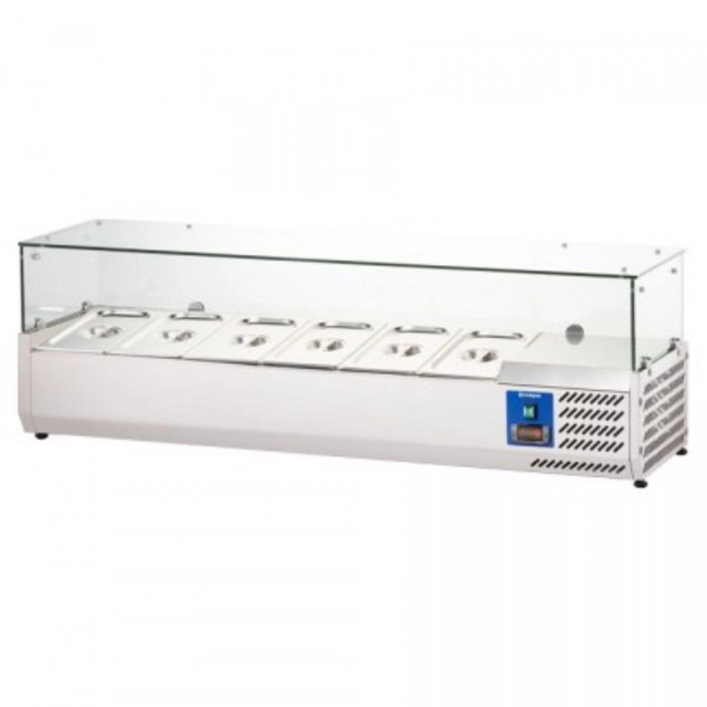 Refrigerated Display Cabinet with Glass 1500 Mm 6x Gn 1/3