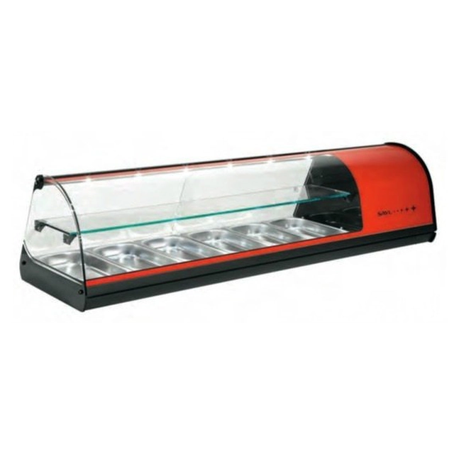 Refrigerated Display Case 2-Poziomy Tapas 8x1/3 Red Sayl V28r