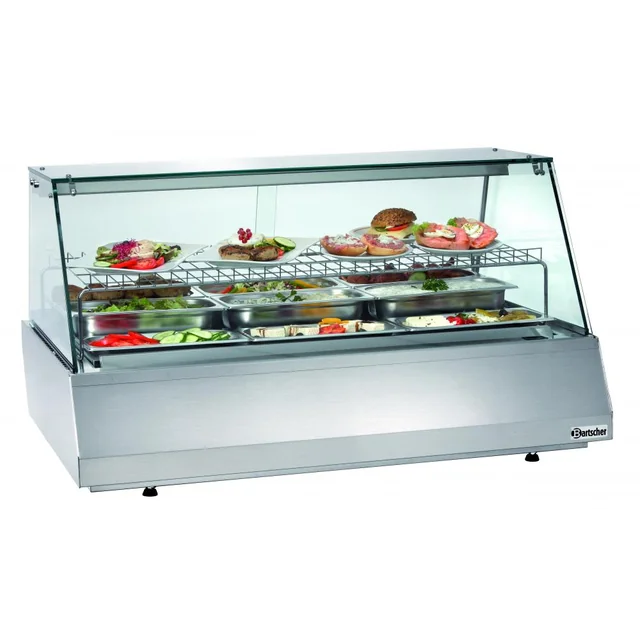 Refrigerated display case 3/1 GN straight glass