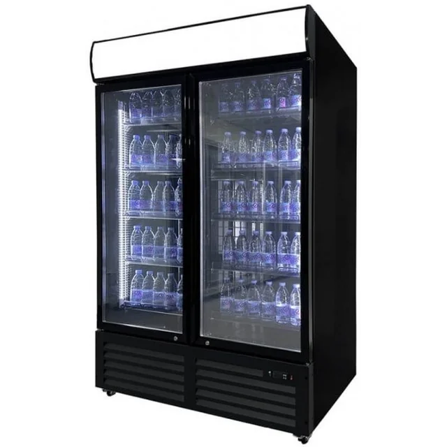 Refrigerated display case with glass 1400L Frost RB-1330H 5905440405925