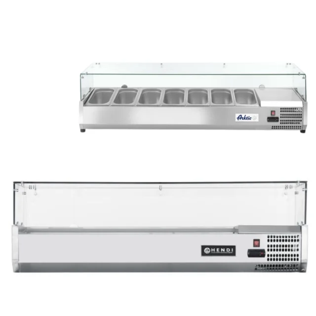 Refrigerated extension salad counter 7x 1/3 GN Hendi 232989