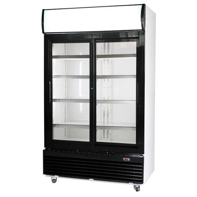 Refrigerated glass cabinet RQ1000SLS | sliding doors | 1000 l