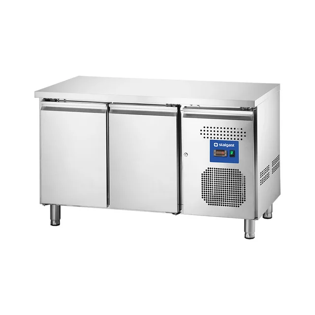 Refrigerated table 2 door, cooling unit on the right side, V 282 l