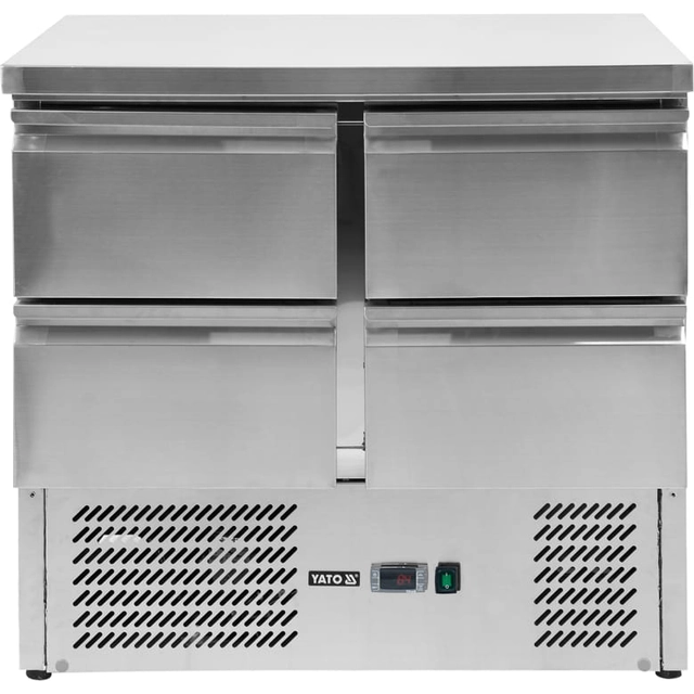 Refrigerated table with 4 drawers 220L