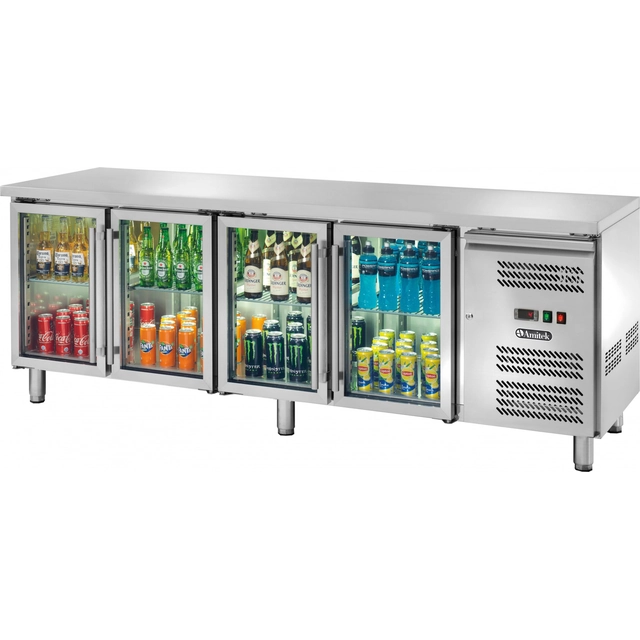 Réfrigérateur Frigo Bar Sans Rebord 4-Drzwiowa 553l Amitek 1010036