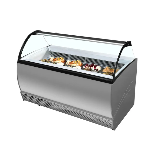 Réfrigérateur présentoir pour glace à la cuillère ISABELLA 13LX