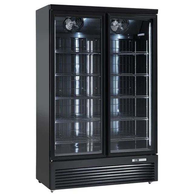 Refrigerating cabinet with glass DC1080BB | 1081 l | 1253x710x2003 mm